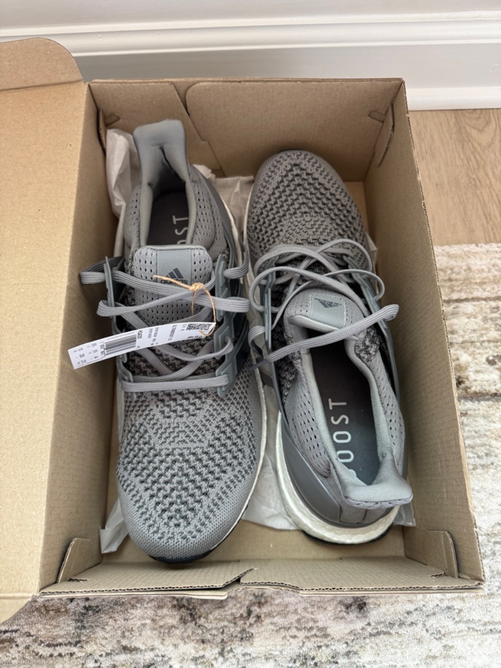 adidas Men’s Grey UltraBoost Sneakers